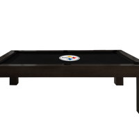 Pittsburgh Steelers Premium Pool Table Bundle - Black Ash Pool Bundle Home Arcade Games   