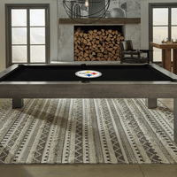 Pittsburgh Steelers Premium Pool Table Bundle - Charcoal Pool Bundle Home Arcade Games   