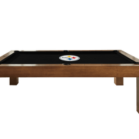 Pittsburgh Steelers Premium Pool Table Bundle - Walnut Pool Bundle Home Arcade Games   