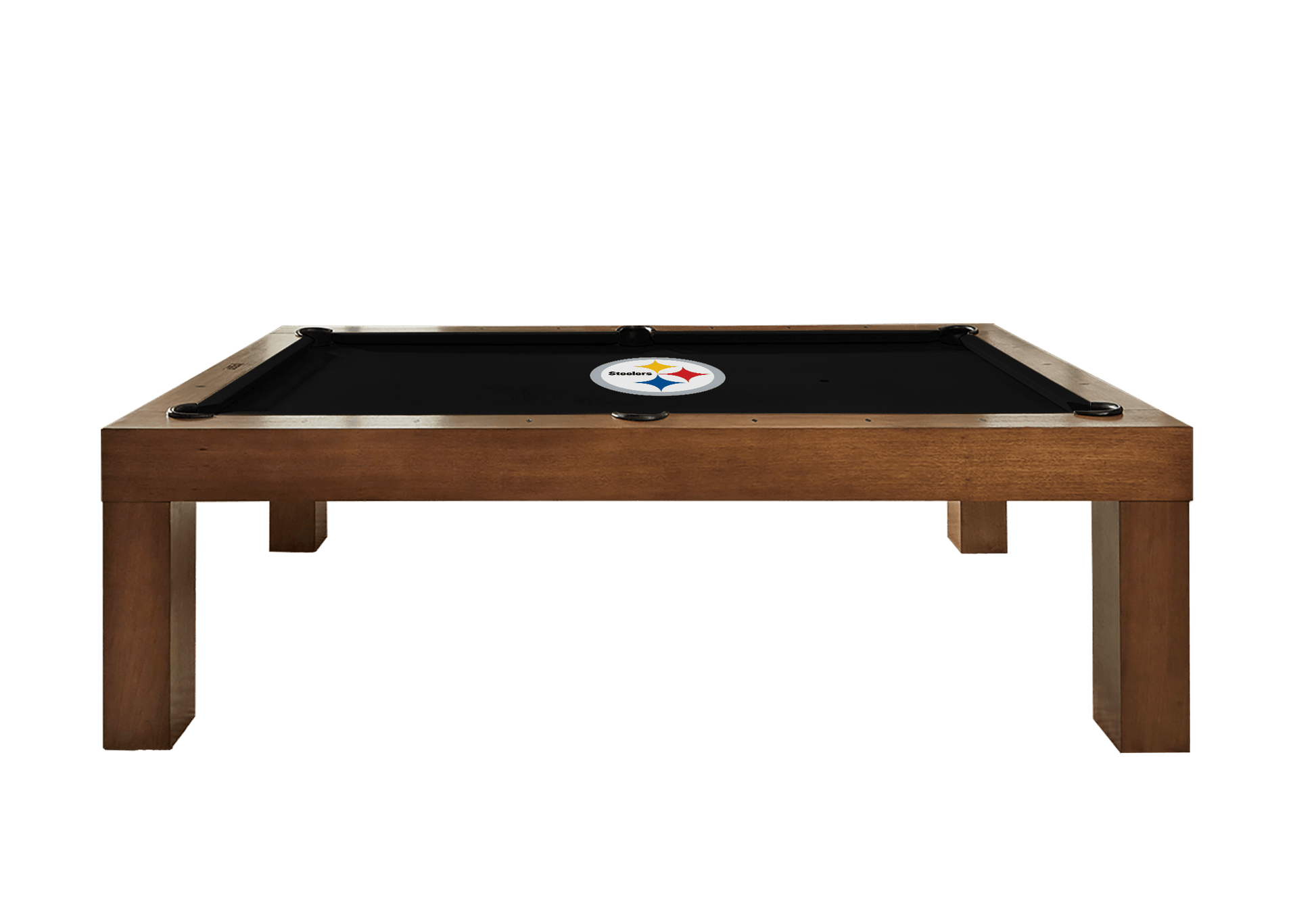 Pittsburgh Steelers Premium Pool Table Bundle - Walnut Pool Bundle Home Arcade Games   