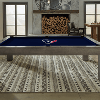 Houston Texans Premium Pool Table Bundle - Walnut Pool Bundle Home Arcade Games   
