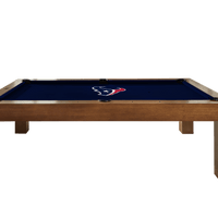 Houston Texans Premium Pool Table Bundle - Walnut Pool Bundle Home Arcade Games   