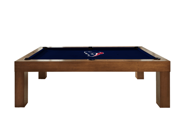 Houston Texans Premium Pool Table Bundle - Walnut Pool Bundle Home Arcade Games   