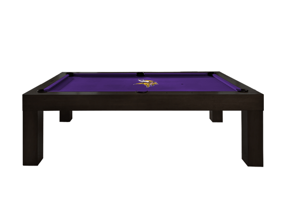 Minnesota Vikings Premium Pool Table Bundle - Black Ash Pool Bundle Home Arcade Games   