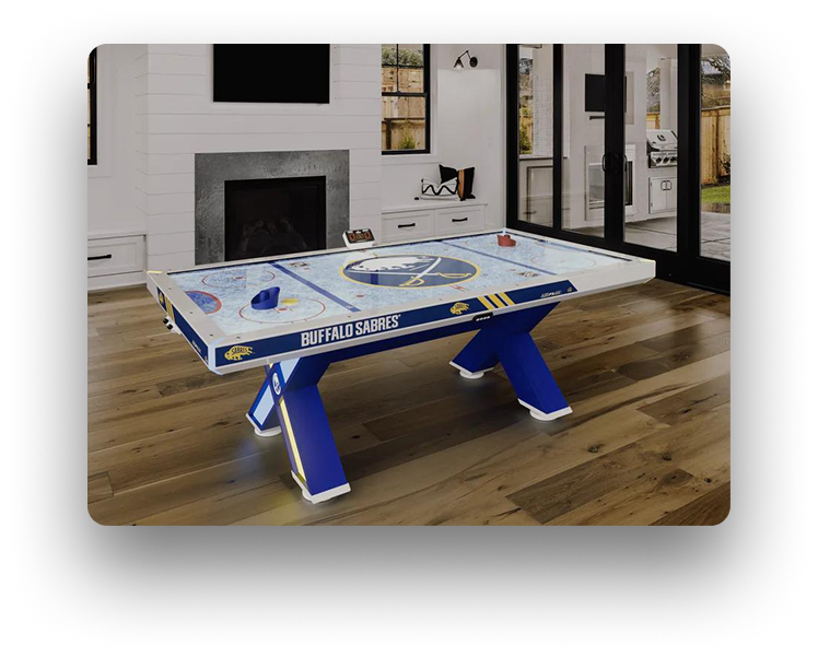 Air FX Pro Air Hockey table in a game room